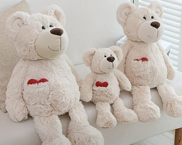 Bear with Heart Soft Toy - Image 2
