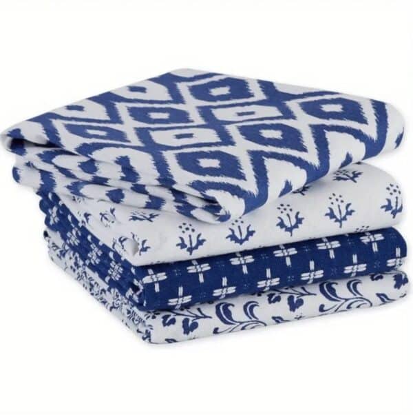Blue Pattern Dish Towel