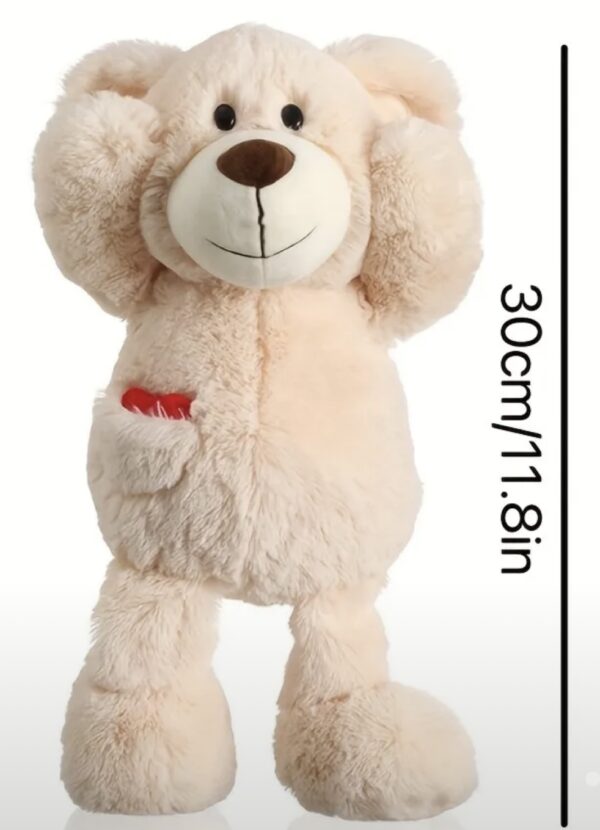 Bear with Heart Soft Toy - Image 3