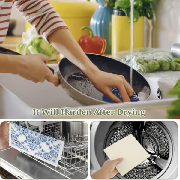 Blue Patterned Swedish Dish Cloth - Image 9