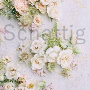 Light Flowers Tea Towel